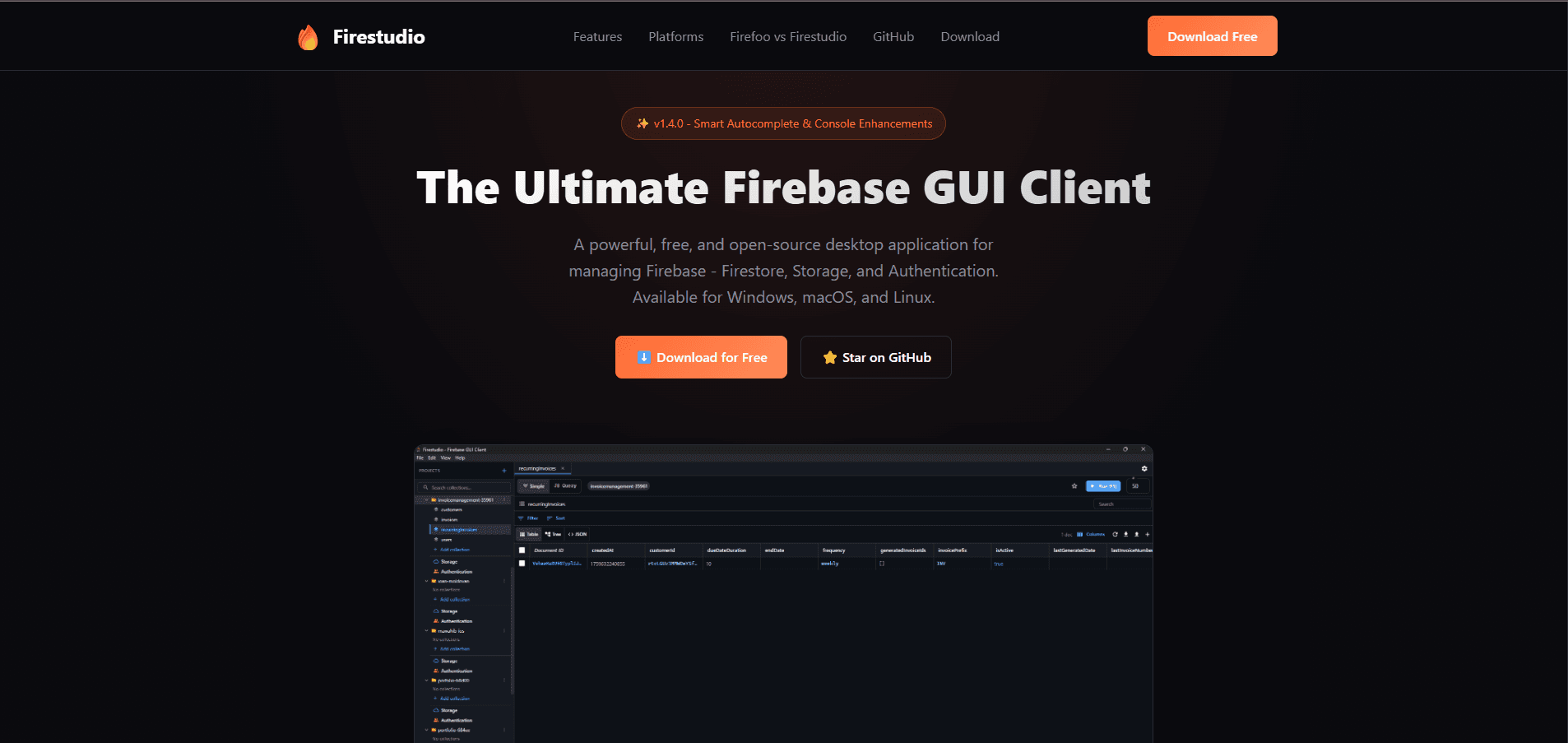 Firestudio — The Ultimate Firebase GUI Client